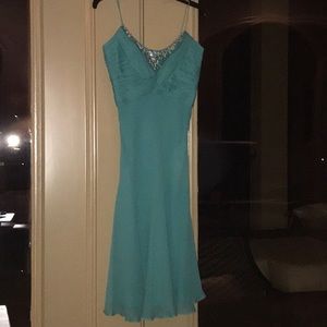 Teal cocktail dress!